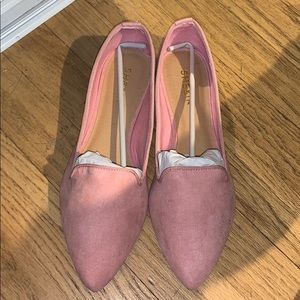Pink flats